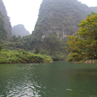 The scenic landscape of Trang An in Ninh Binh, northern Vietnam