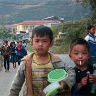 Kids at Mu Cang Chai, Yen Bai