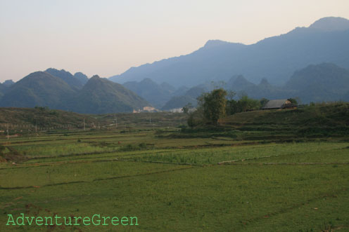 Scenic mountains at the Gia Khau Village, near Lai Chau City