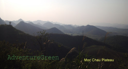 Mountains at Moc Chau Plateau