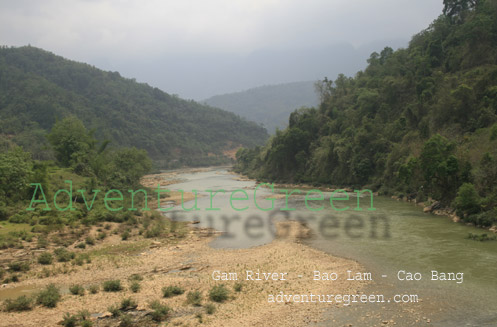 The Gam River in Bao Lam, Cao Bang