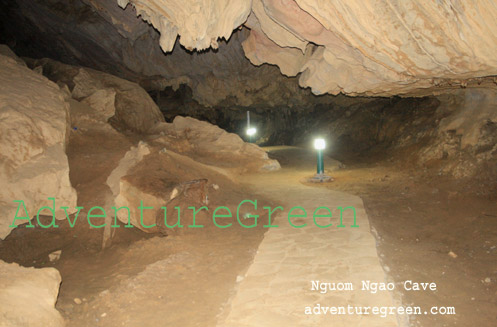 Inside the Nguom Ngao Cave