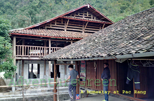 A homestay at Pac Rang Village