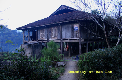 a homestay at Ban Lan Village, Bac Me, Ha Giang