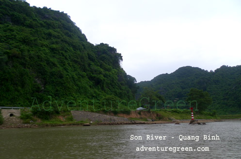 The Son River in Quang Binh Vietnam