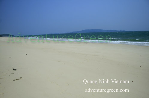 A deserted beach on the Co To Island in Quang Ninh Vietnam