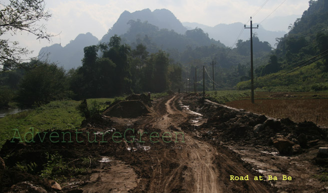A road in Ba Be National Park