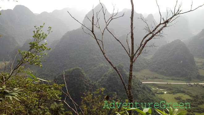 A breath taking view from the Bao Dong Mountain, Cao Bang