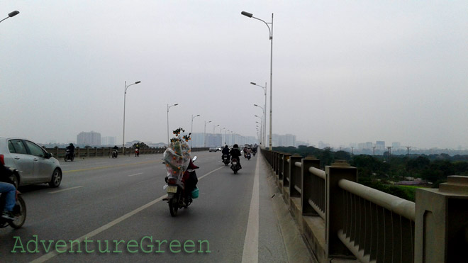 The Vinh Tuy Bridge at Hanoi