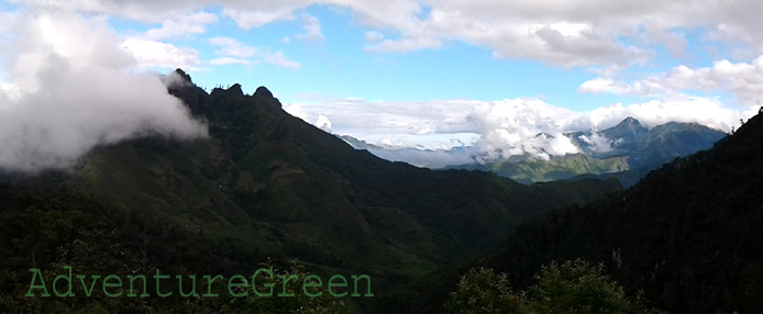 Amazing mountain view on the trek to Bach Moc Luong Tu