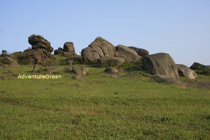 Amazing rock on top of Dong Cao Prairie