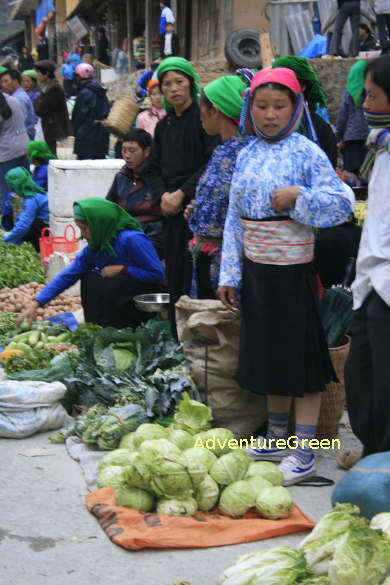 Ethnic ladies at Dong Van Sunday Market