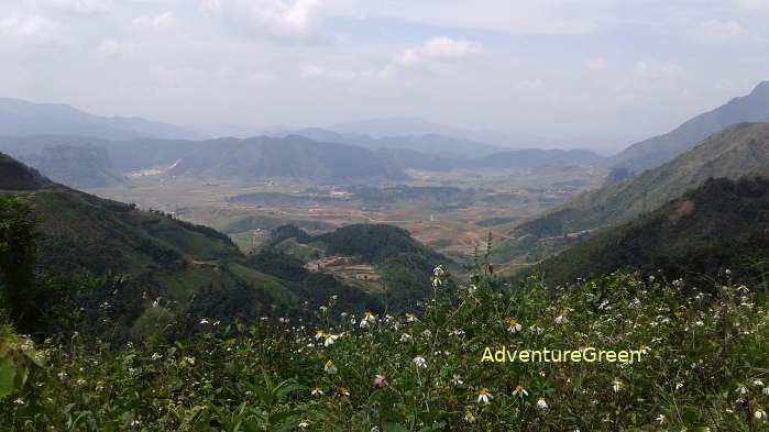 Wild mountains at the Sin Ho Plateau in Lai Chau Vietnam