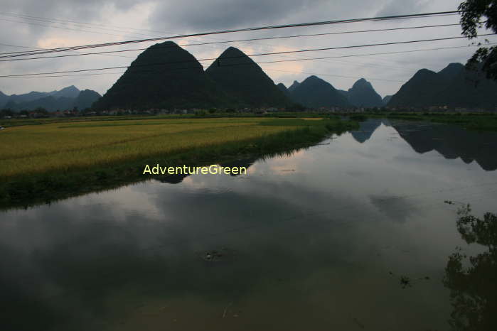 Scenic rice fields at the Bac Son Valley in Lang Son Province