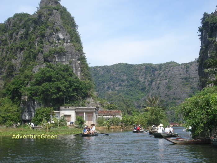 Scenic landscape at Tam Coc Ninh Binh