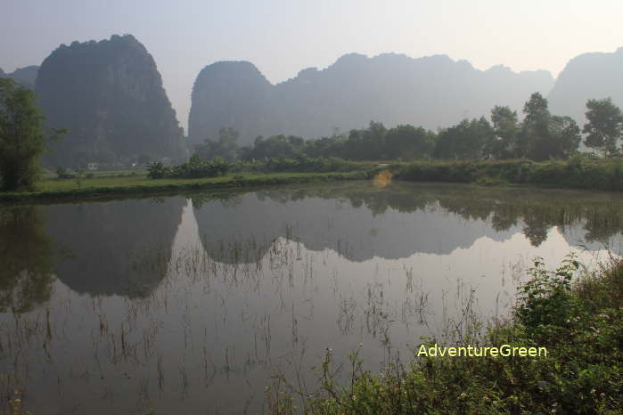 Wild mountains at Tam Coc Ninh Binh