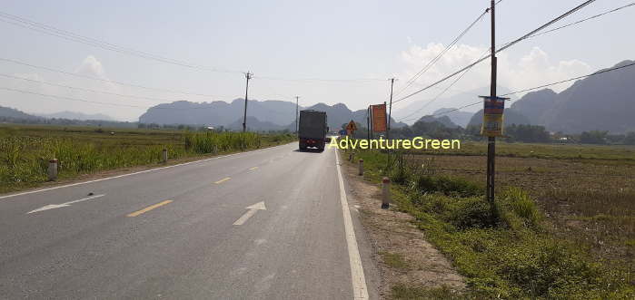 Route 217 at Cam Thuy Thanh Hoa which links to Ho Chi Minh Road linking the North, the Central Region and the South of Vietnam on the western side of the country