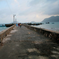 The pier on the Con Dao Island, Ba Ria Vung Tau Province