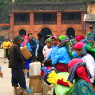 Dong Van Market on Sunday morning