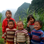 Kids at Thai Phin Tung, Dong Van, Ha Giang