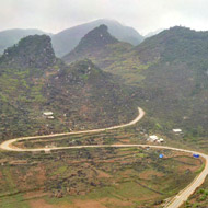 Unreal mountains at Lung Phin, Ha Giang