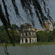 The Hoan Kiem Lake in Hanoi