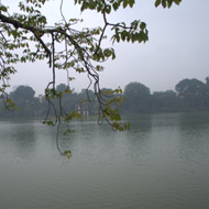The Hoan Kiem Lake in Hanoi at autumn