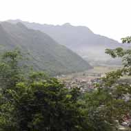 Mountains and valley at Mai Chau