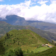 Breathtaking mountains on the trek to Bach Moc Luong Tu