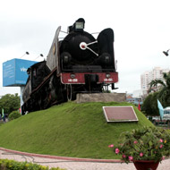 An Old Locomotive at Saigon Train Station