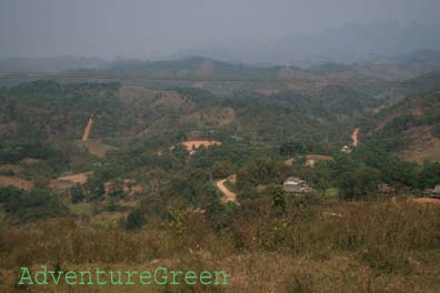 Scenic mountains in Hoa Binh Vietnam