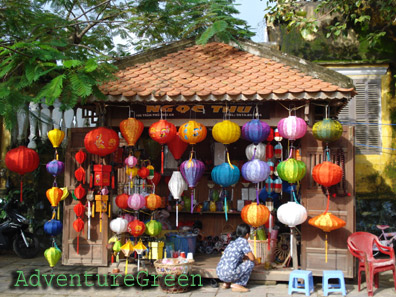 A lantern shop in Hoi An Old Town A lantern shop in Hoi An Old Town