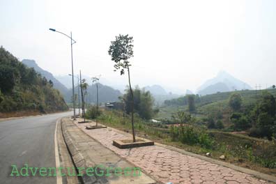 Landscape at Lai Chau City, Vietnam