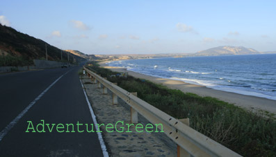 The lovely coastal road from Mui Ne to Hon Rom Beach