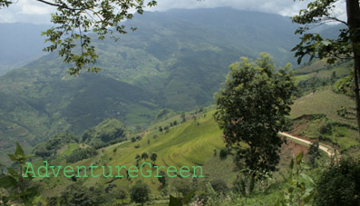 Scenic mountains at Xin Man, Ha Giang