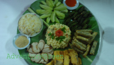 Food on the trekking tour in Mai Chau