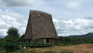 Nha Rong, a traditional house of Bahnar ethnic group