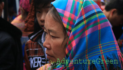 A Flower Hmong lady at Bac Ha Sunday Market