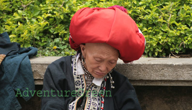 A Red Dzao lady in Sapa