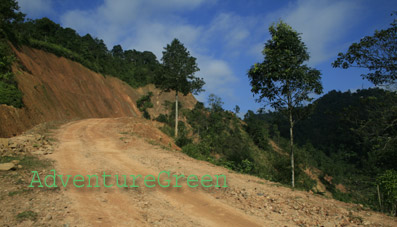 Cycling road in Pu Luong Nature Reserve