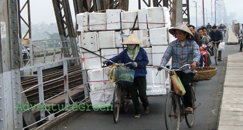 Cycling to the countryside around Hanoi