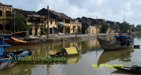 The idyllic waterfront of Hoi An Old Town