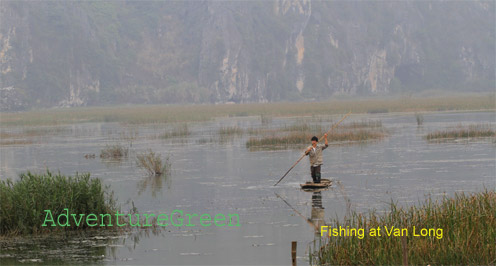 Fishing at Van Long