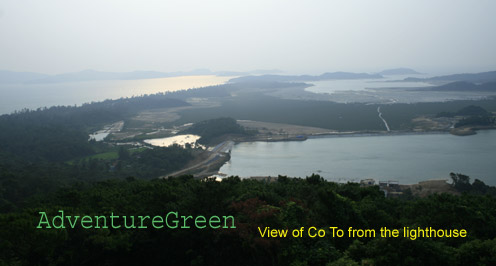 A panoramic view of Co To from the lighthouse