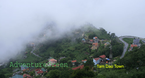 Tam Dao Town, view from above