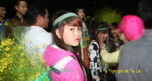 A young Thai girl at a festival at Tu Le