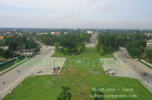 A bird's eye view of Vientiane - Laos