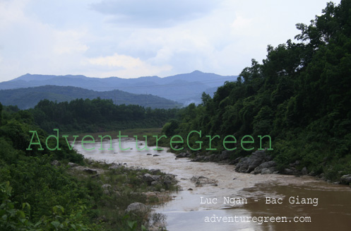 Mountains and forest in Bac Giang, Vietnam