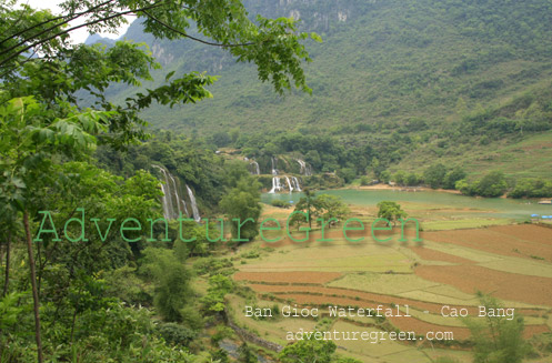 The Ban Gioc Waterfall in Cao Bang, Vietnam