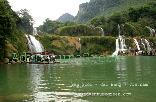 A close view of Ban Gioc